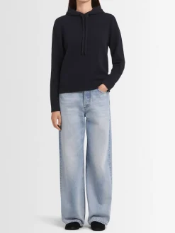 Felpa Giada in maglia di lana con cappuccio
