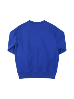 Felpa girocollo in misto cotone con logo