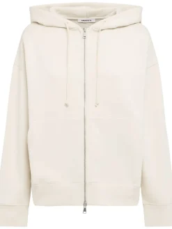 Felpa Grace in cotone felpato con zip e cappuccio