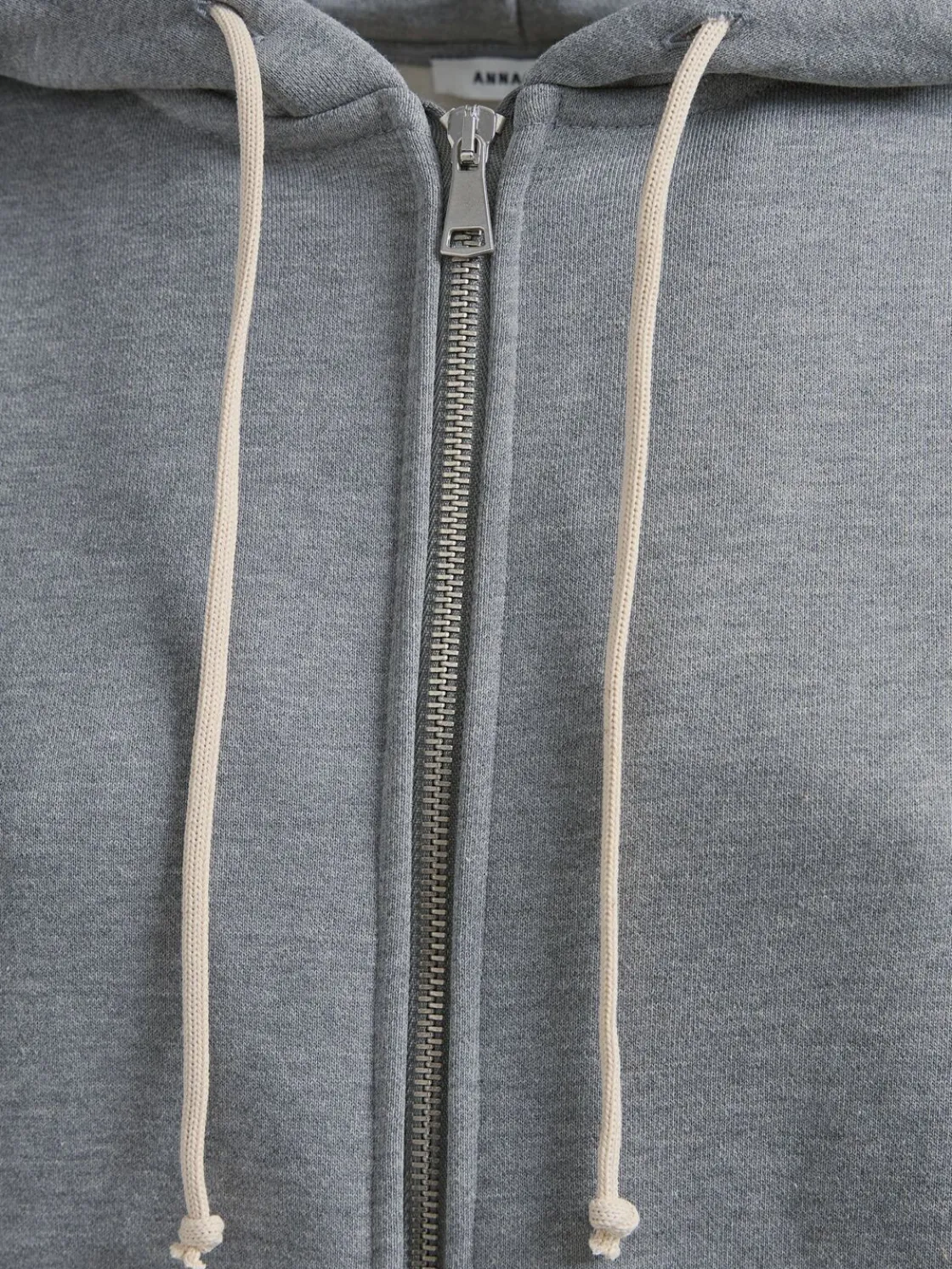 Felpa Grace in cotone felpato con zip e cappuccio