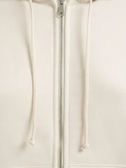 Felpa Grace in cotone felpato con zip e cappuccio