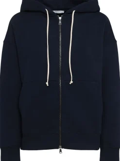 Felpa Grace in cotone felpato con zip e cappuccio