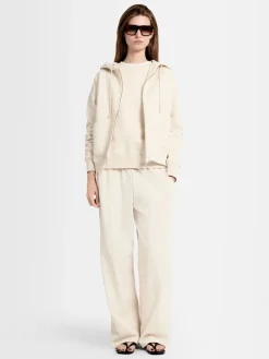 Felpa Grace in cotone felpato con zip e cappuccio