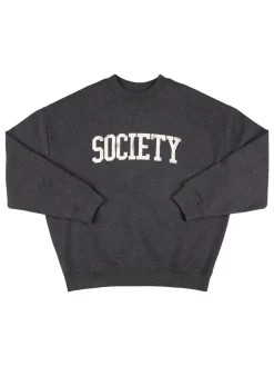 Felpa in cotone con logo