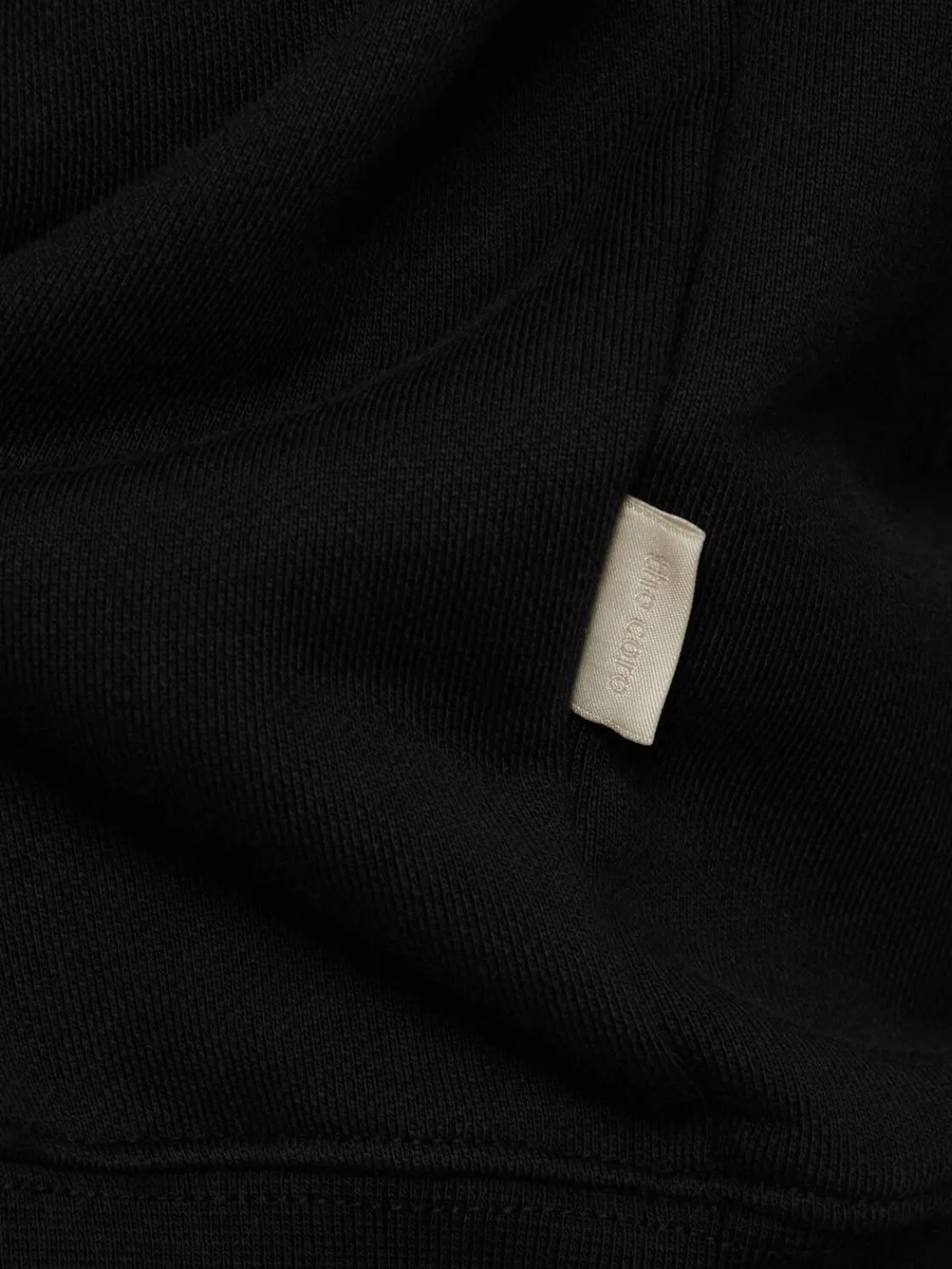 Felpa in cotone con zip e cappuccio