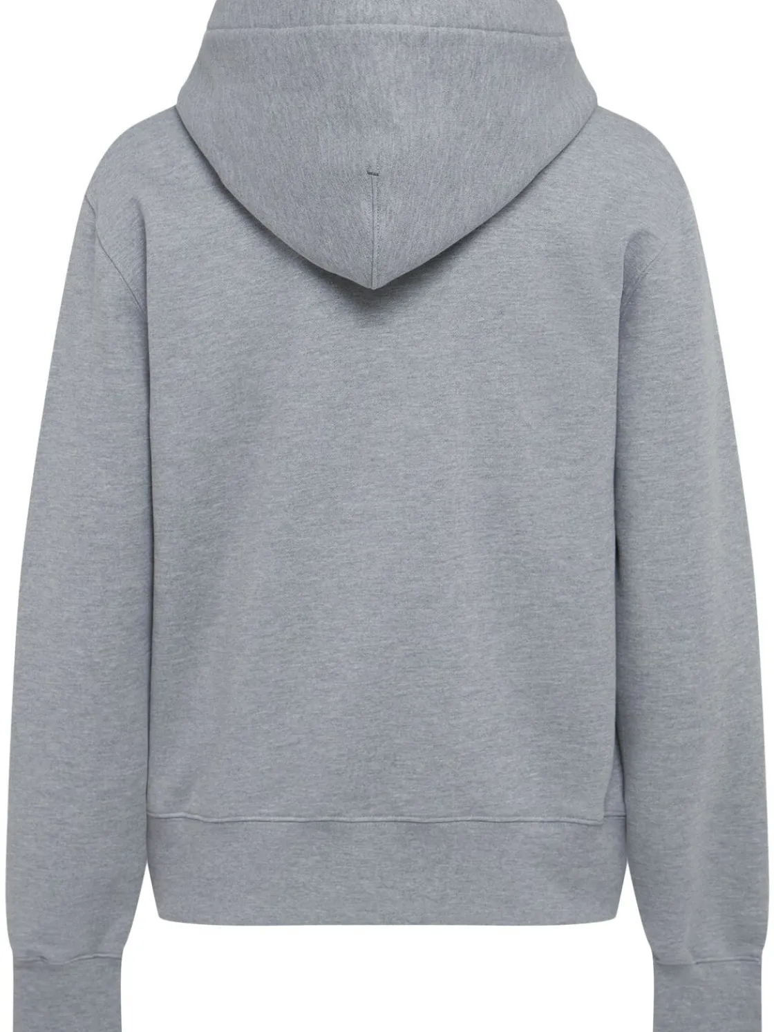 Felpa in cotone con zip e cappuccio