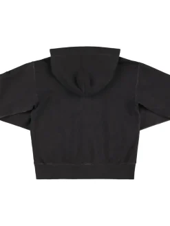 Felpa in cotone pettinato con cappuccio