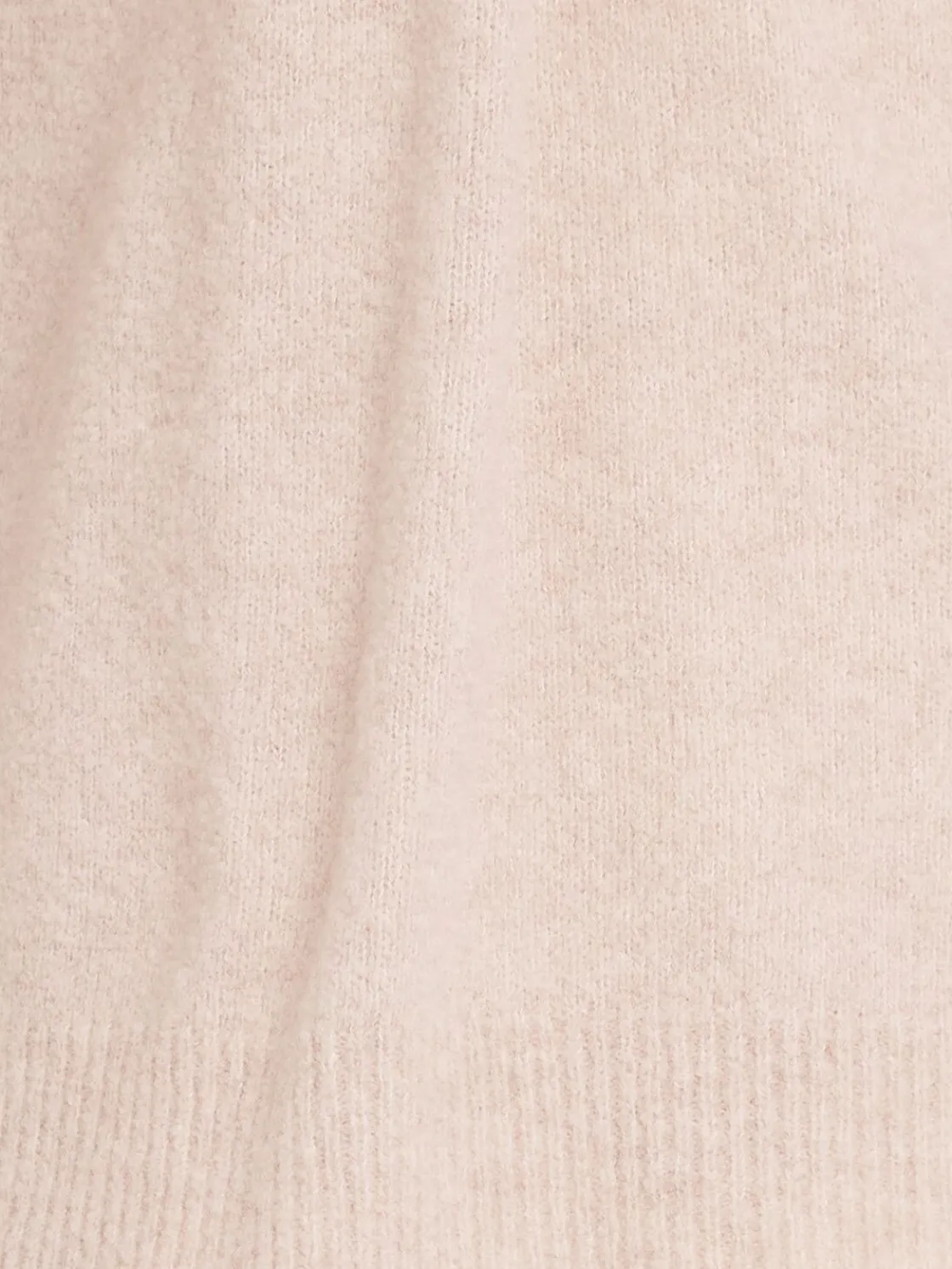 Felpa in maglia di lana con mezza zip e cappuccio