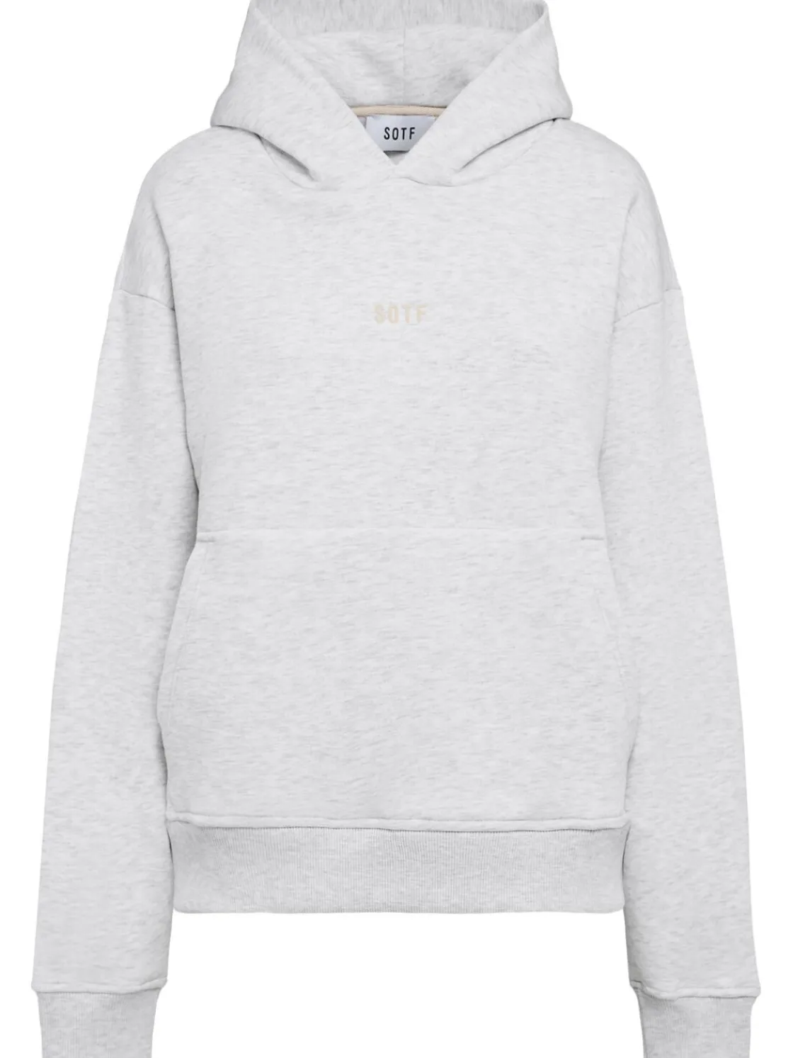 Felpa in misto cotone con cappuccio