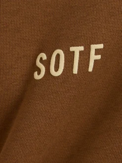 Felpa in misto cotone con cappuccio
