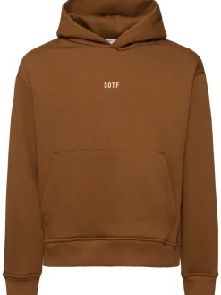 Felpa in misto cotone con cappuccio
