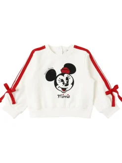 Felpa in misto cotone con stampa Minnie
