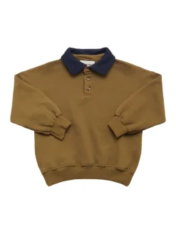 Felpa polo in cotone organico
