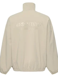 Felpa Sporty in nylon con zip parziale