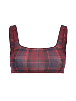 Fits Everybody plaid scoop bralette