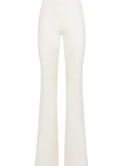 Flared poly pants