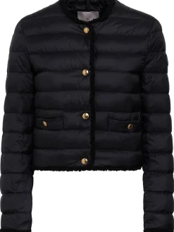 Fleurs bouclé nylon down jacket
