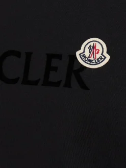 Flocked logo cotton t-shirt