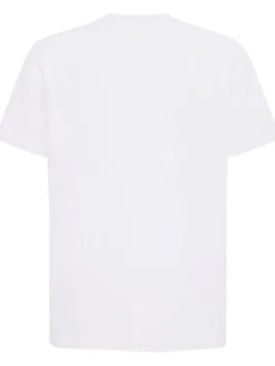 Flocked logo cotton t-shirt