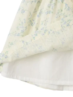 Floral printed cotton dress