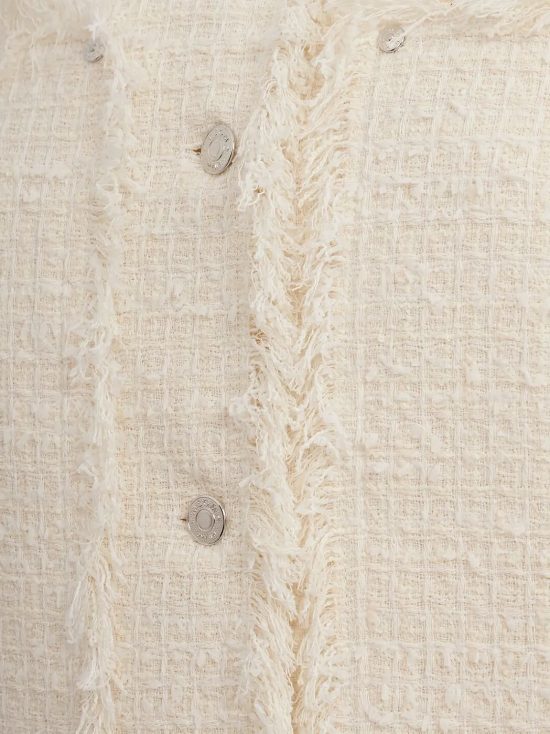 Fringed bouclé blazer