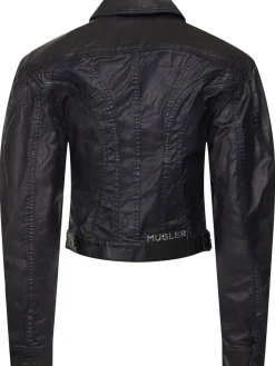 Giacca in denim cerato