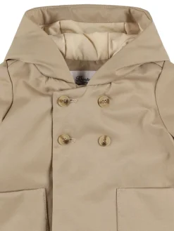 Giacca in misto cotone con cappuccio
