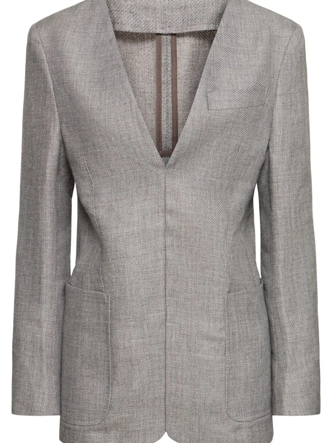 Giacca in misto lana / scollo a V