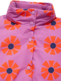 Giacca in nylon riciclato stampato