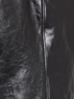 Giacca in pelle con zip