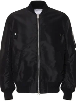 Giacca in twill di nylon