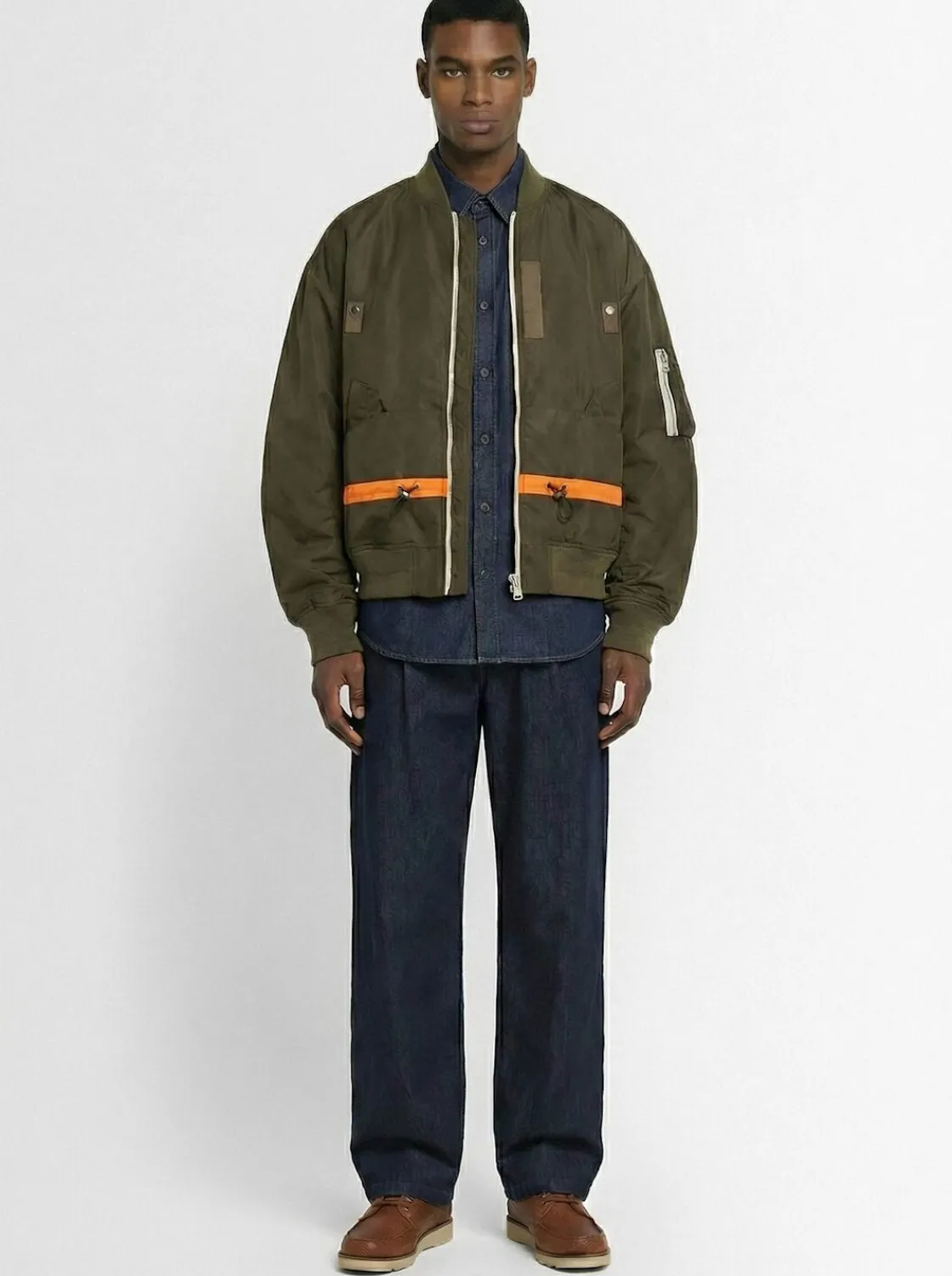 Giacca in twill di nylon