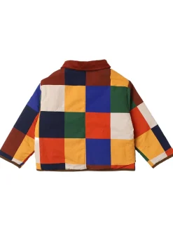 Giacca reversibile color block
