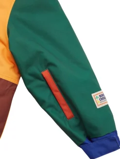 Giacca sci in nylon riciclato color block