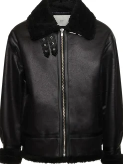 Giacca unisex loose fit in shearling