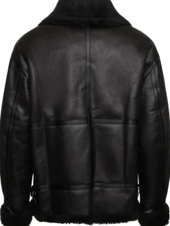 Giacca unisex loose fit in shearling
