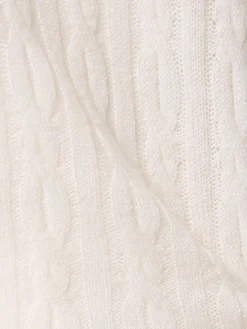 Gilet in maglia di cashmere a trecce