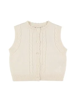 Gilet in maglia di misto lana