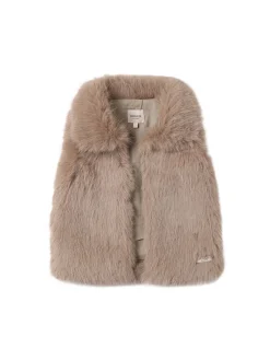 Gilet in materiale peluche