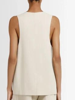 Gilet Melrose in misto lino