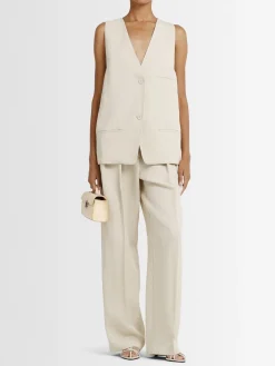 Gilet Melrose in misto lino