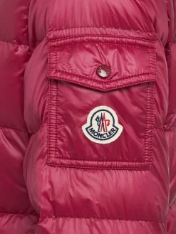 Glesse nylon hooded down jacket