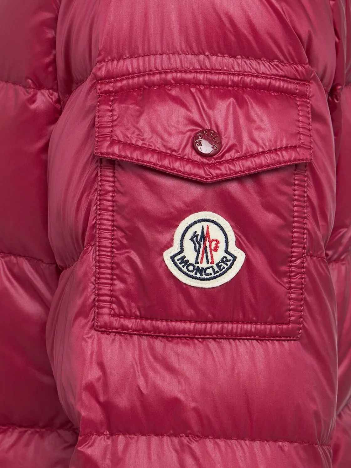 Glesse nylon hooded down jacket