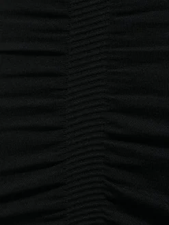 Gonna in maglia con arricciature