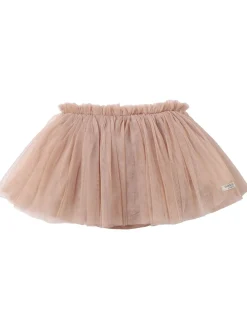 Gonna in tulle plissé con culotte