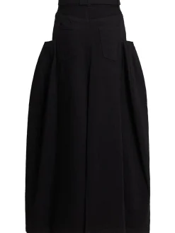 Gonna maxi in denim con spacco frontale