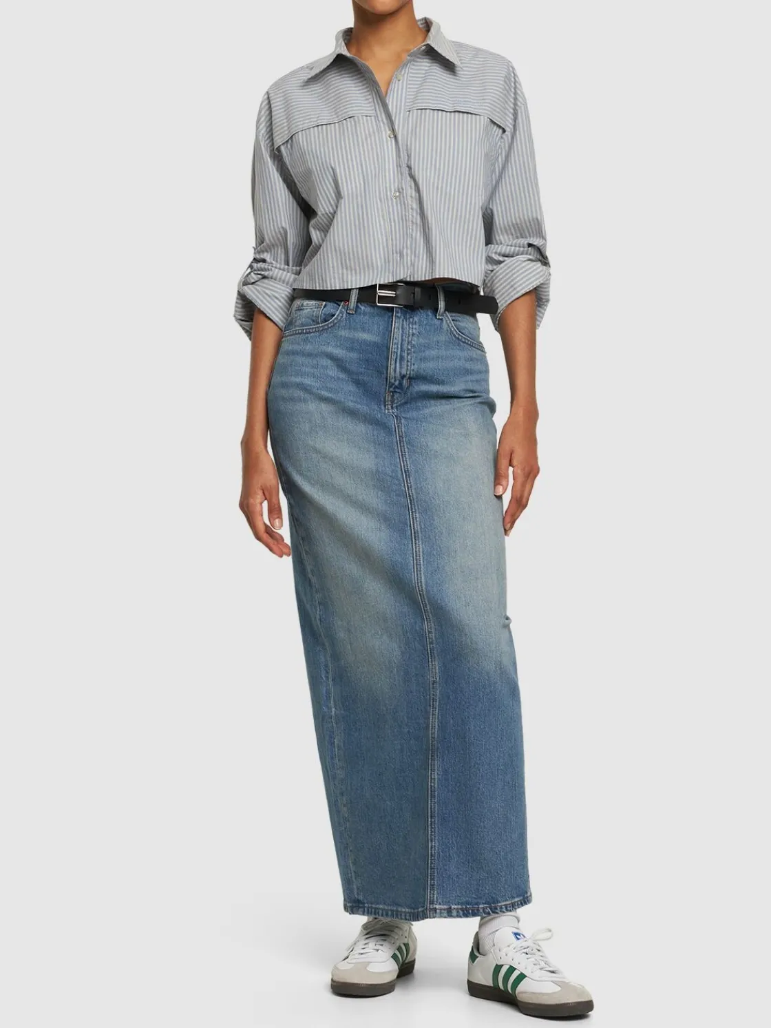 Gonna maxi vita alta Daria in denim
