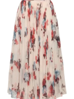 Gonna midi in tulle plissé