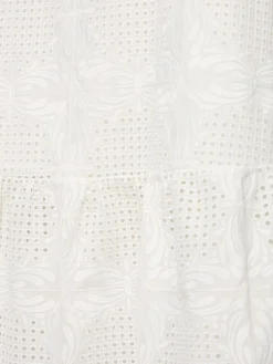Gonna midi in voile di misto cotone