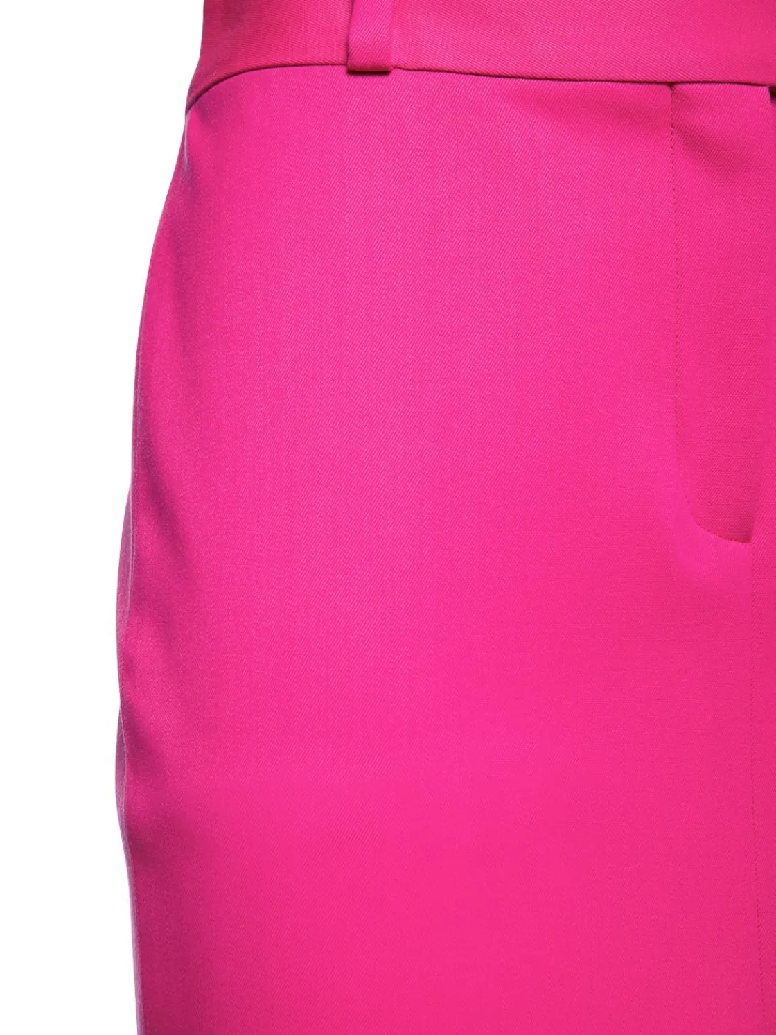 Gonna pencil in gabardina di lana stretch